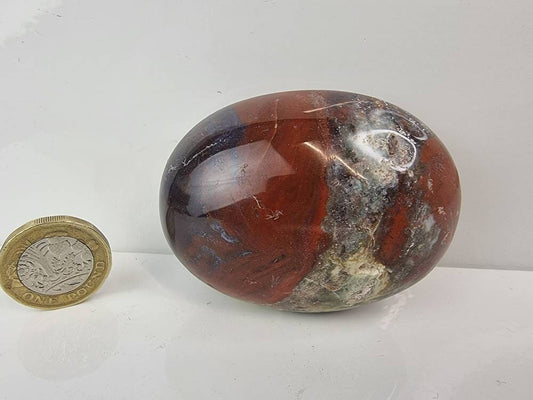 9) Violet Agate Crystal Palmstone