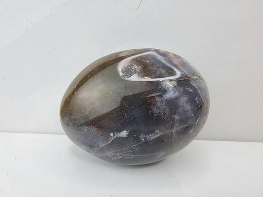 3) Violet Agate Crystal Palmstone