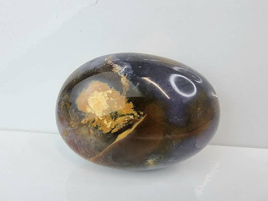 4) Violet Agate Crystal Palmstone