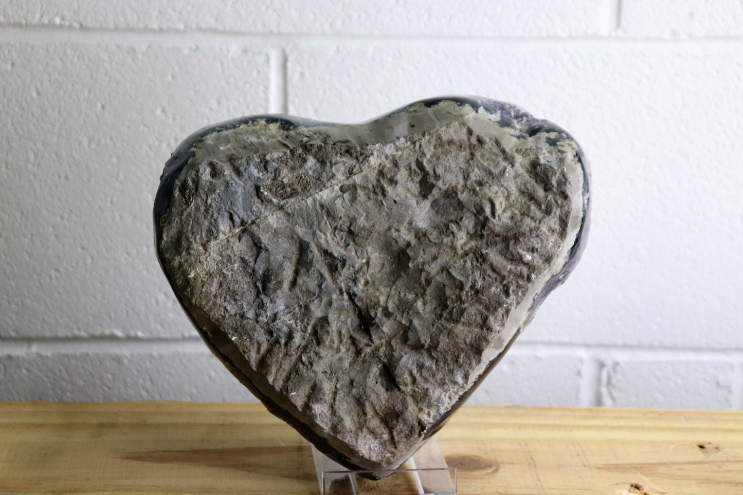 Extra Large Amethyst Crystal Heart Quartz Geode Carving  5.4 KG