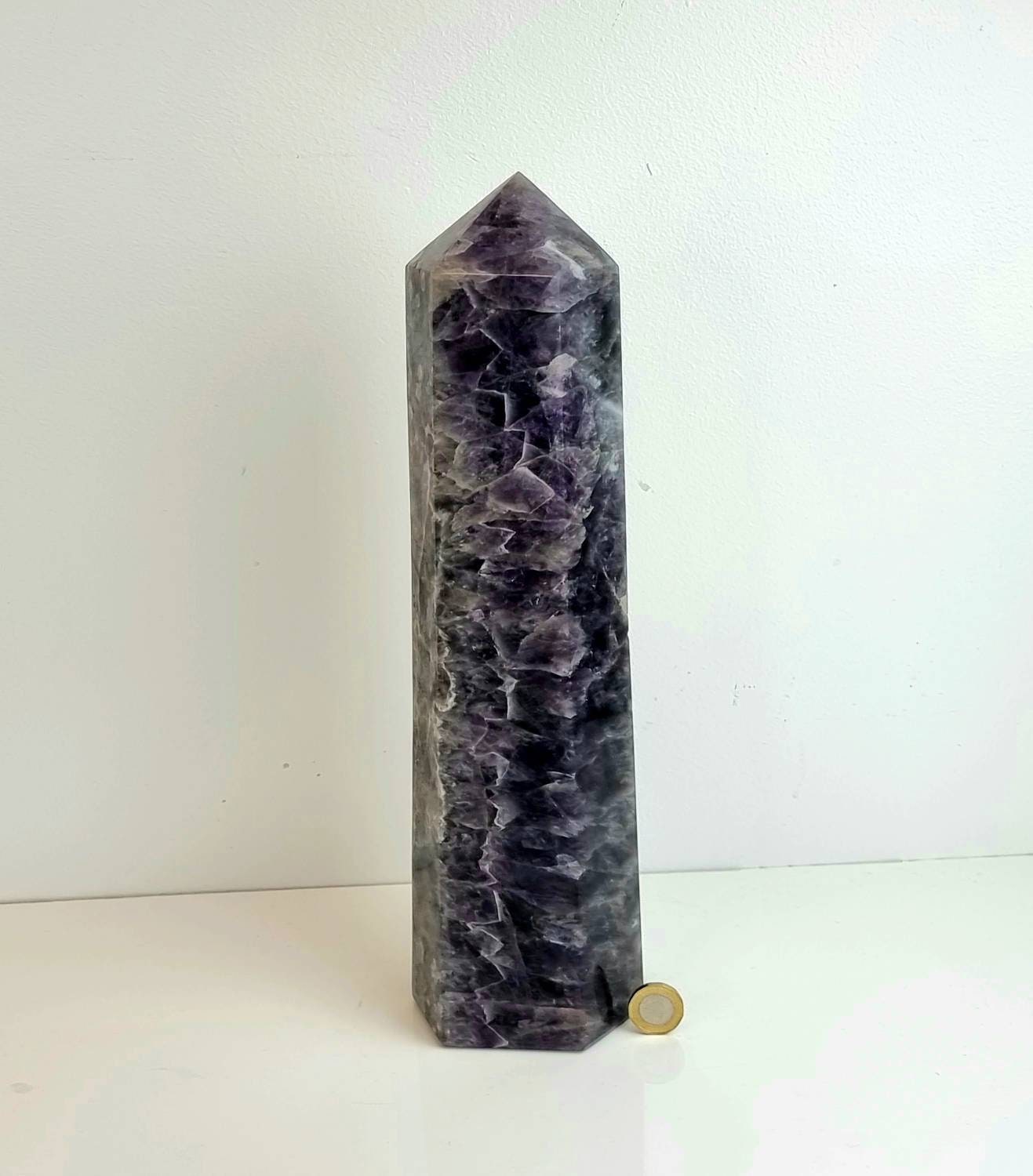 2) Large Amethyst Crystal Prism