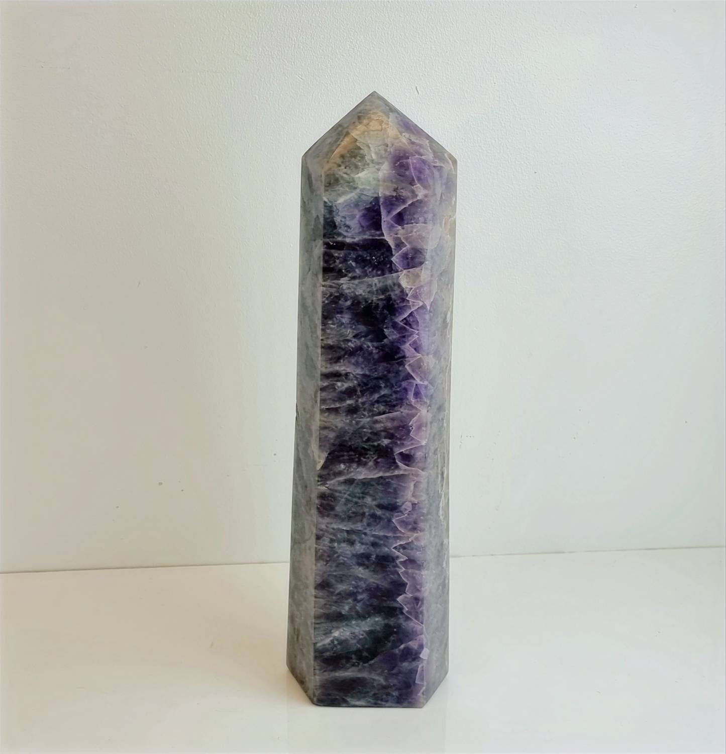 2) Large Amethyst Crystal Prism