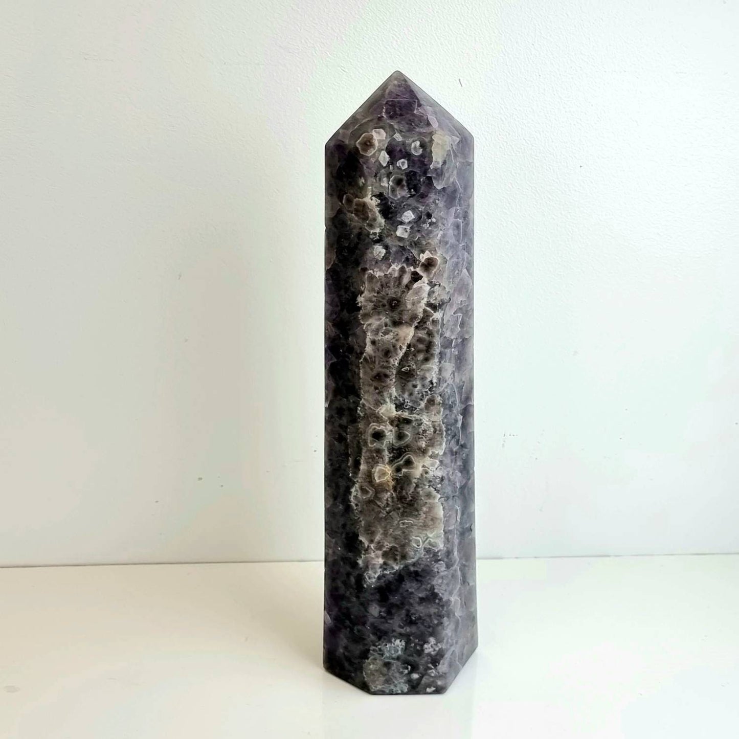 2) Large Amethyst Crystal Prism