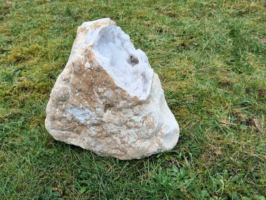 Extra Large Quartz Crystal Geode Unbroken - break your own geode