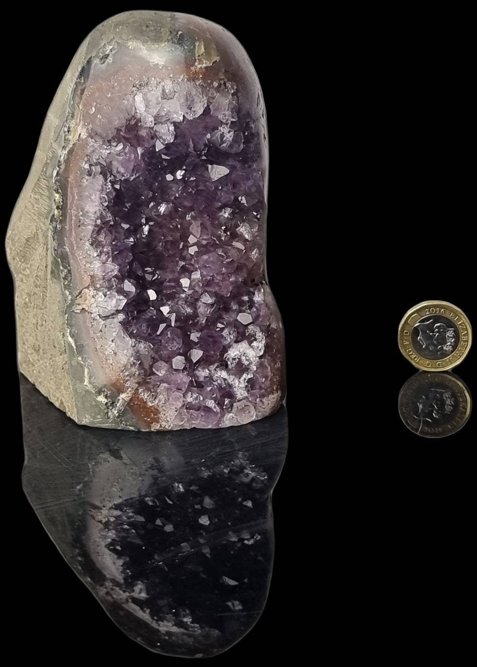 Amethyst Crystal Quartz Geode Uruguayan Freeform