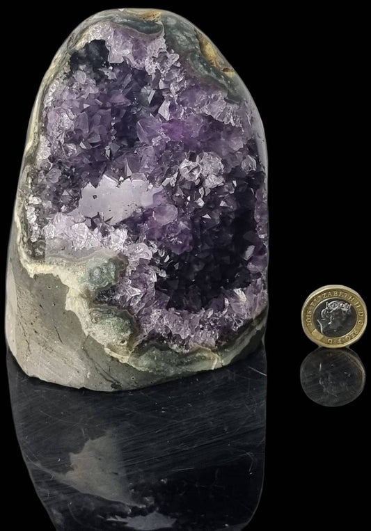 Amethyst Crystal Quartz Geode Uruguayan Freeform