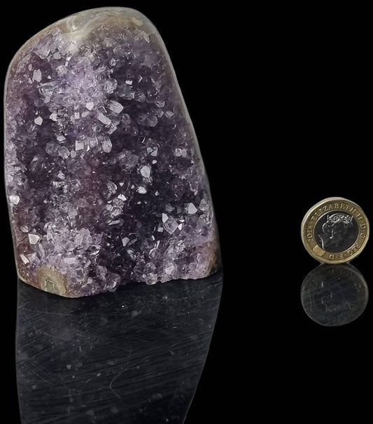 Amethyst freestanding crystal