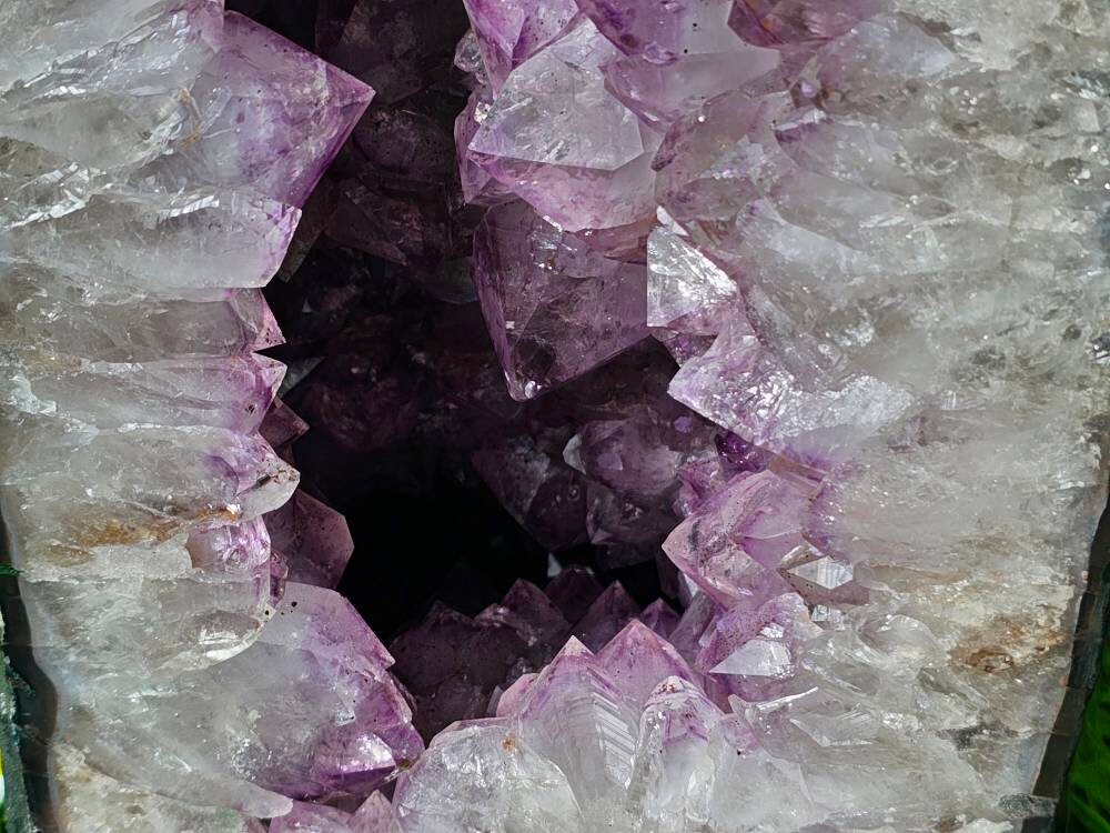 large amethyst crystal church