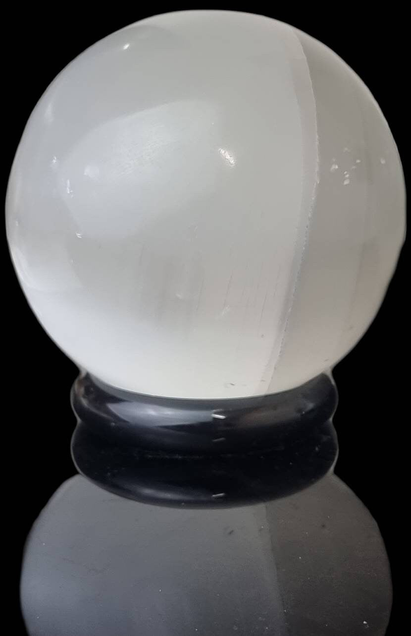 large selenite crystal sphere for sale