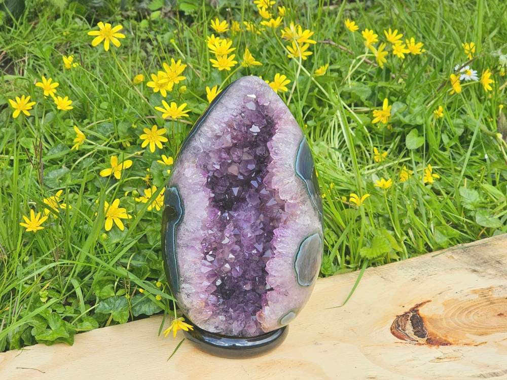 large amethyst crystals eggs