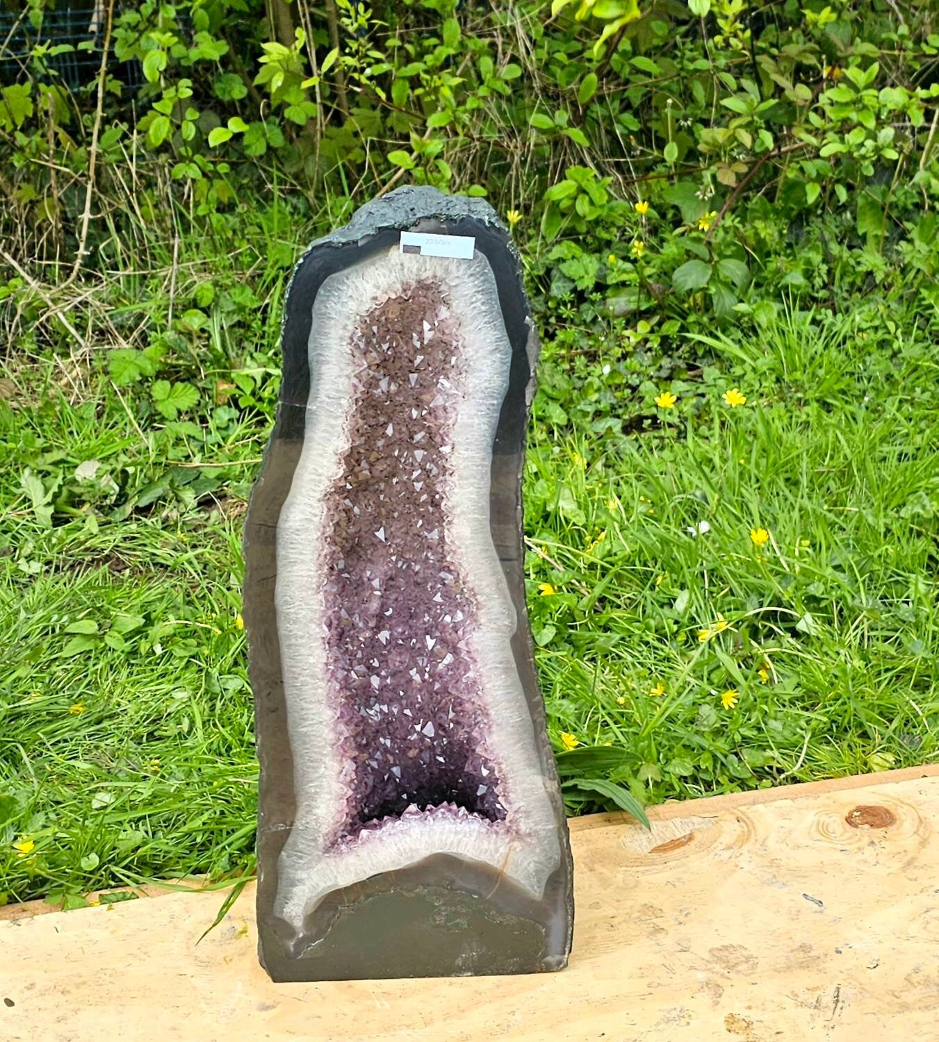 large amethyst crystal church