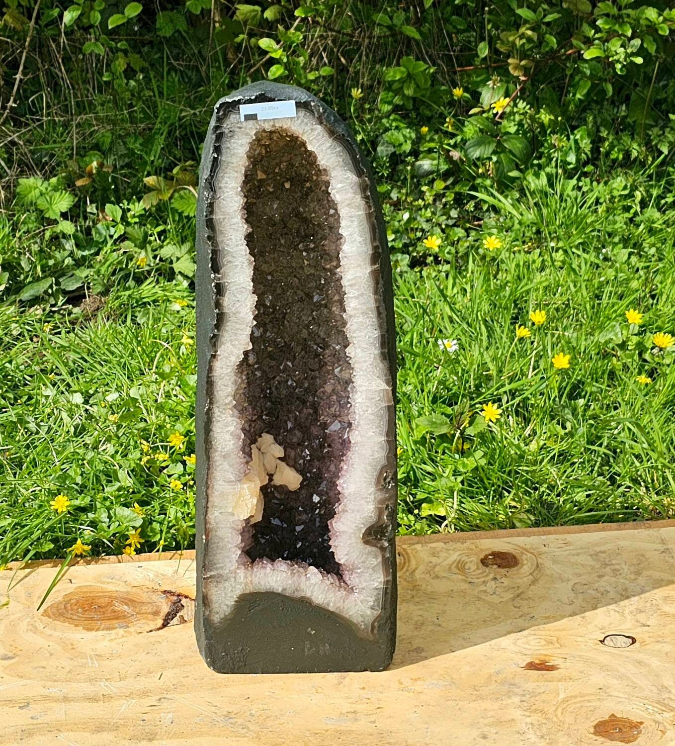 large amethyst church geode