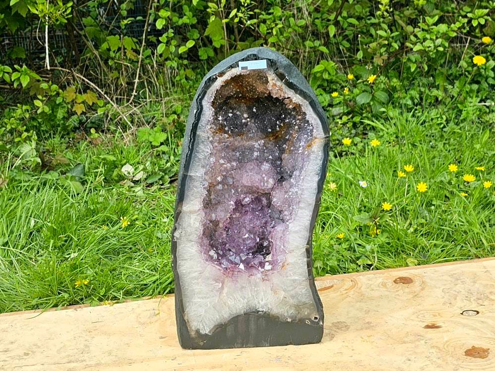 Large amethyst crystal church