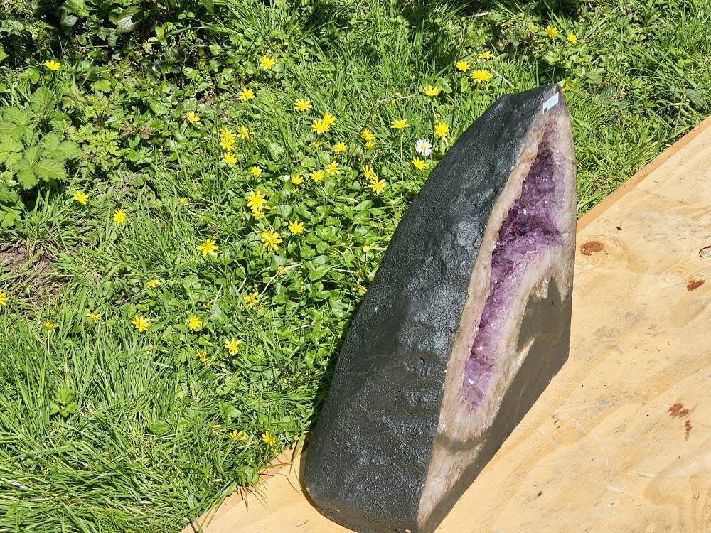 large crystal amethyst church