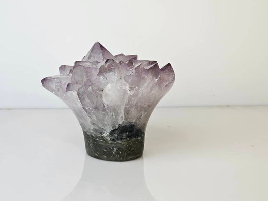 Amethyst crystal flower