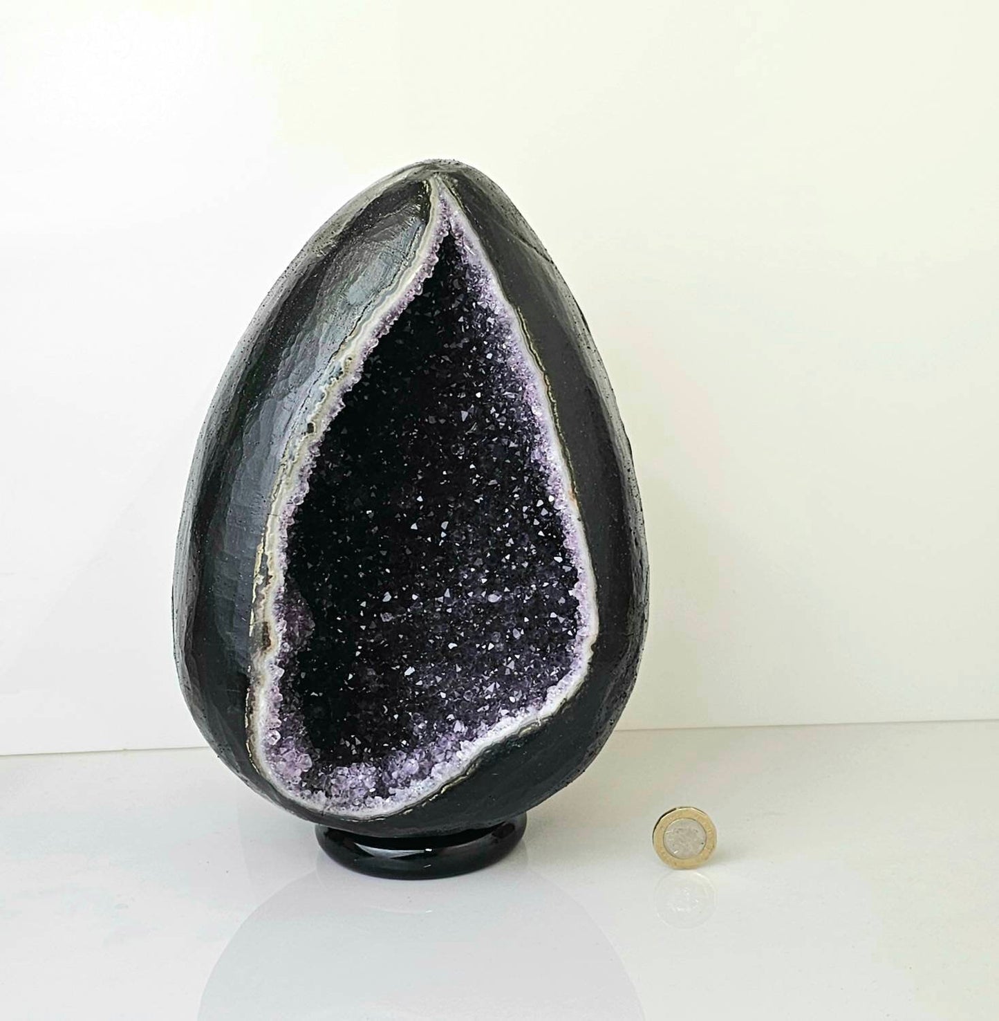 huge giant amethyst crystal egg