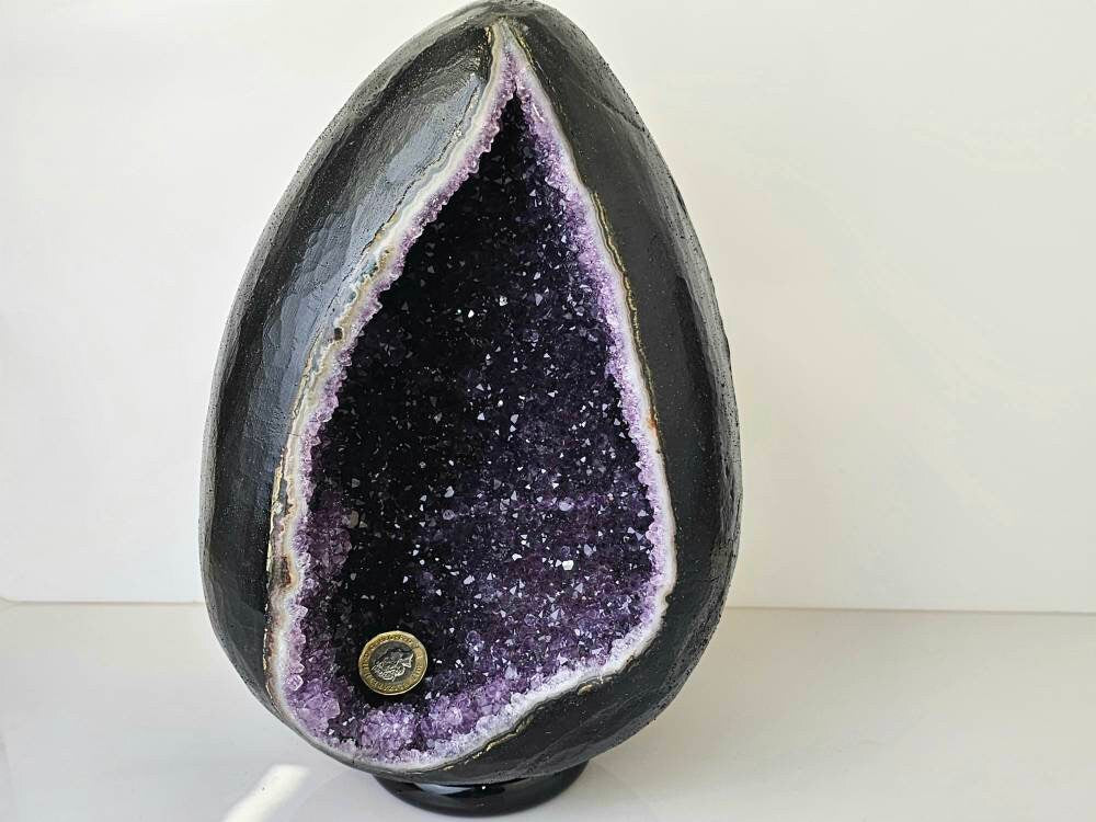 7) Huge Extra Large Amethyst Crystal Egg