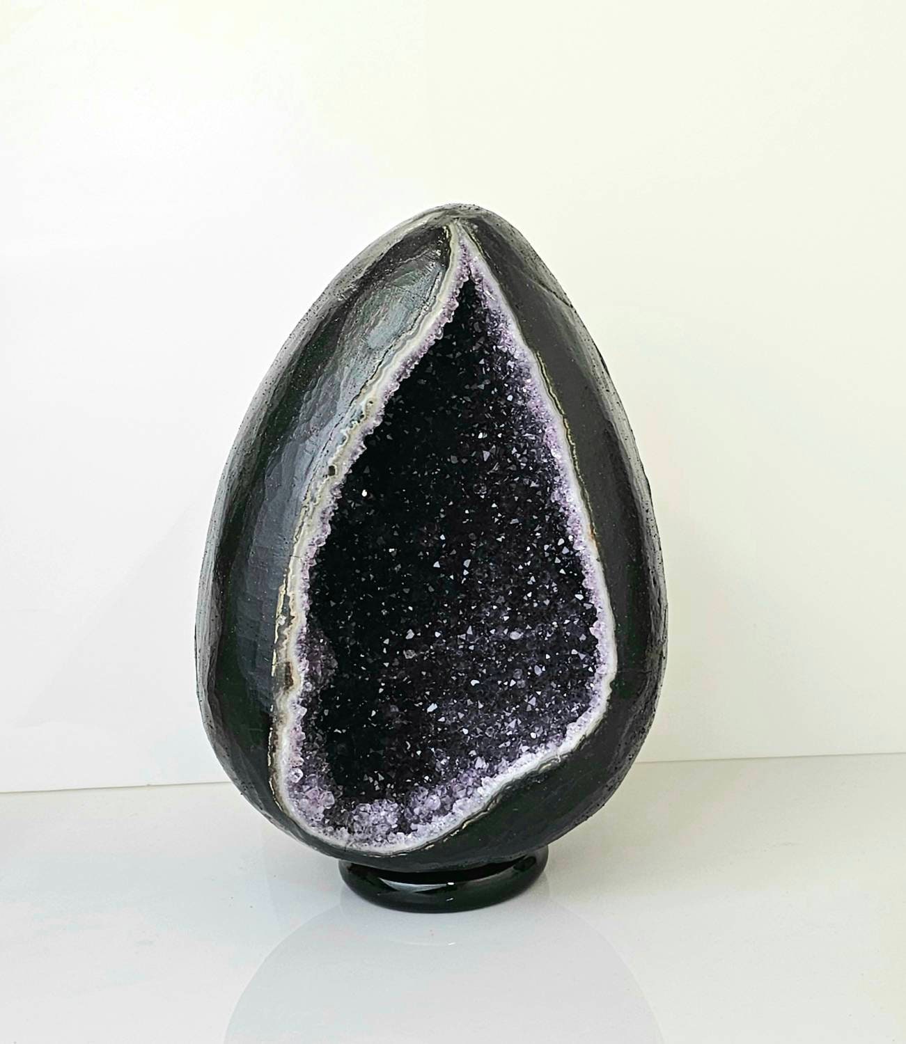 7) Huge Extra Large Amethyst Crystal Egg