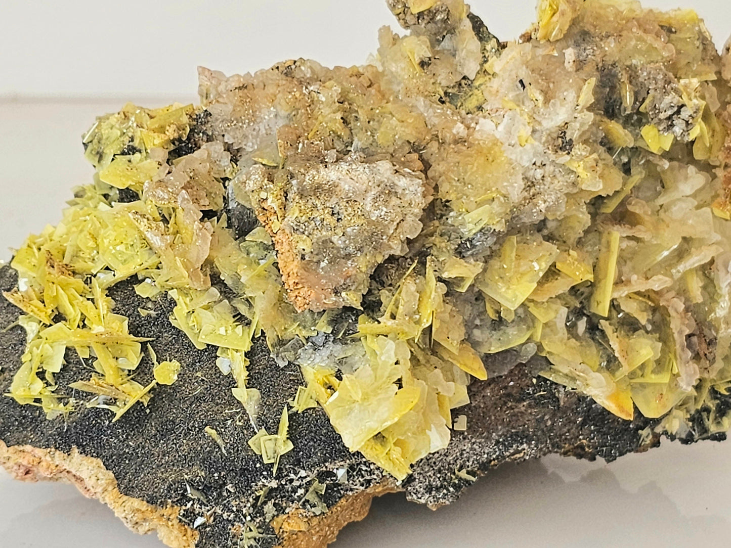 6) Yellow Wulfenite Crystal XL