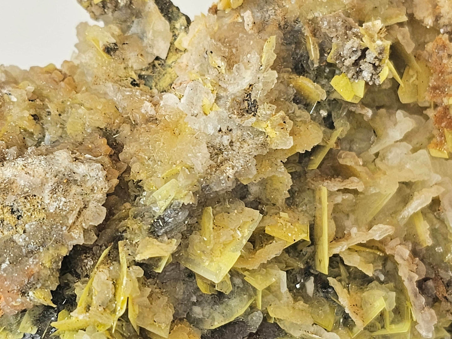 6) Yellow Wulfenite Crystal XL