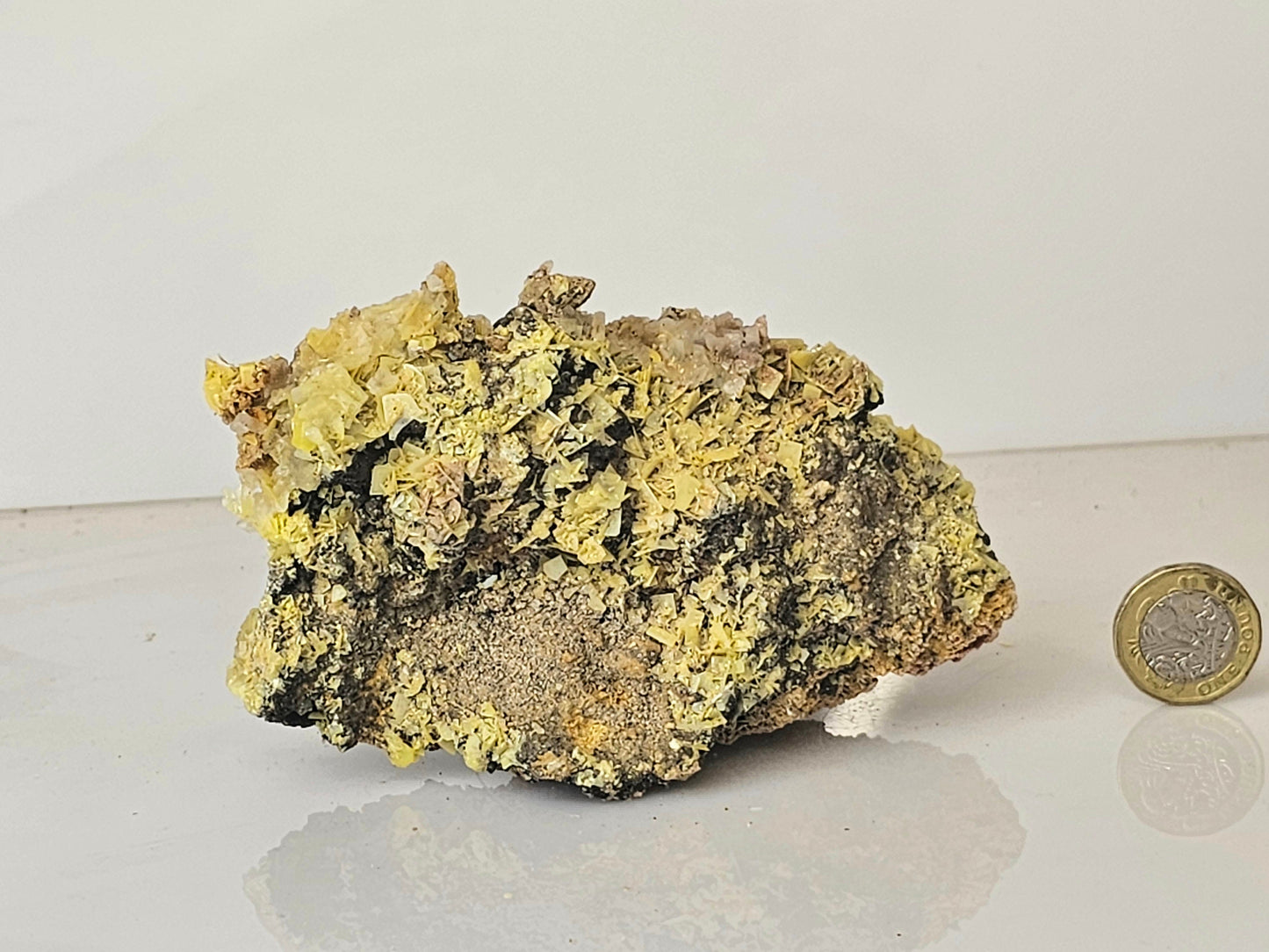 6) Yellow Wulfenite Crystal XL