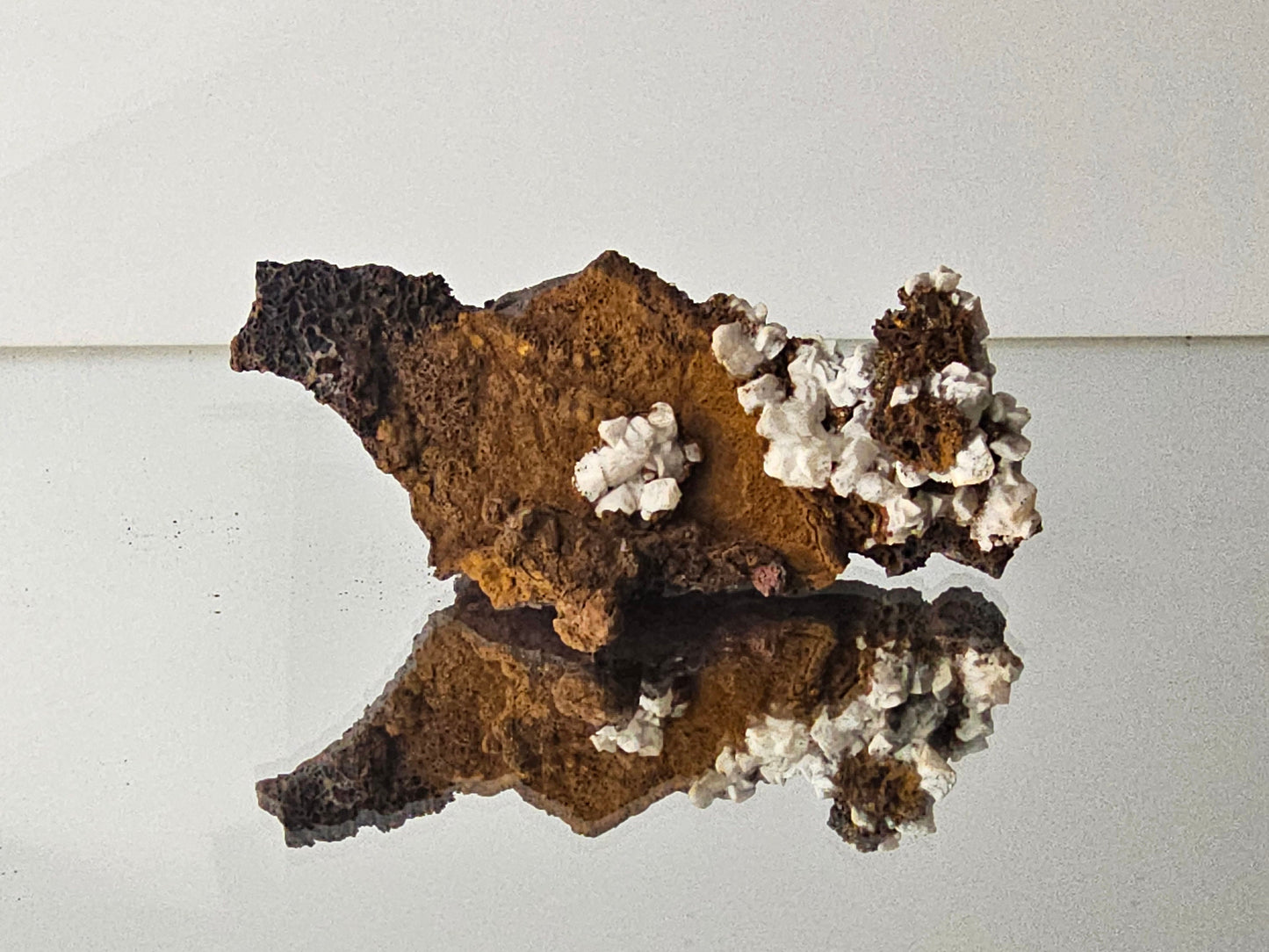 4) Calcite Crystal On Goethite