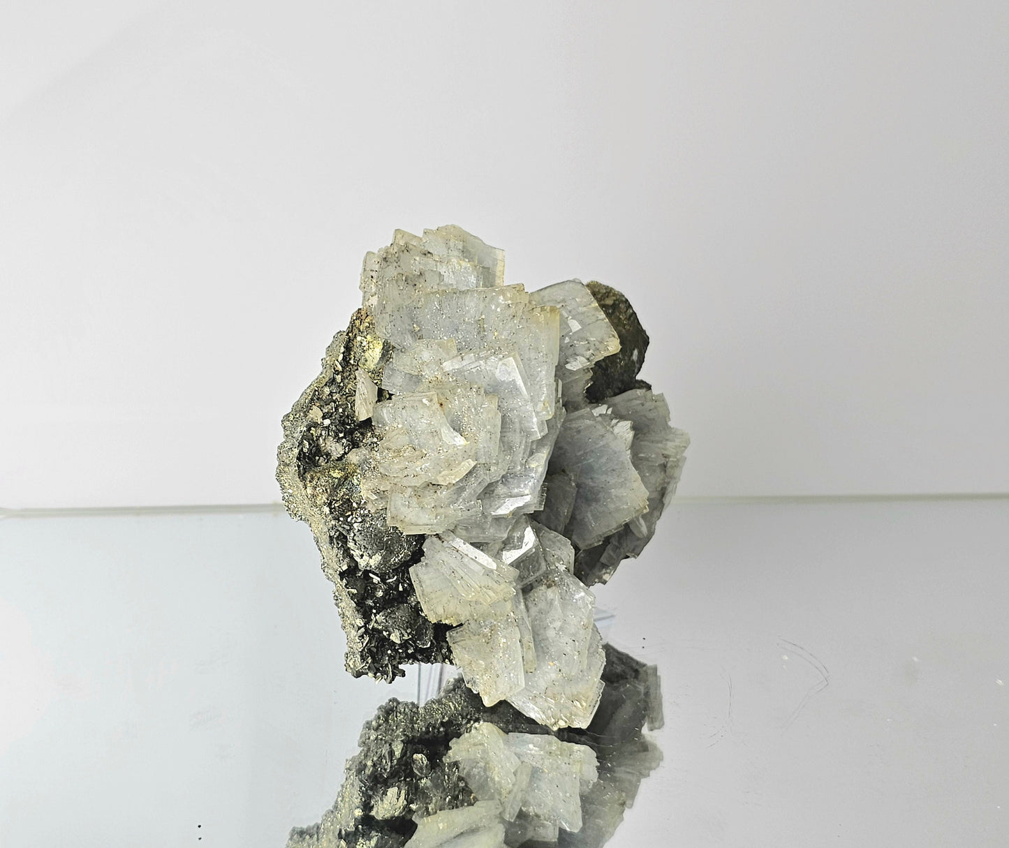 Blue Baryte Pyrite Crystal (#9)