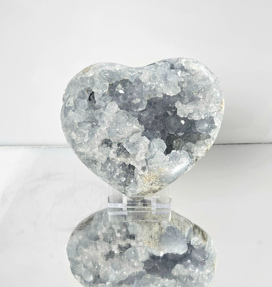 love heart crystal gift lover celestite