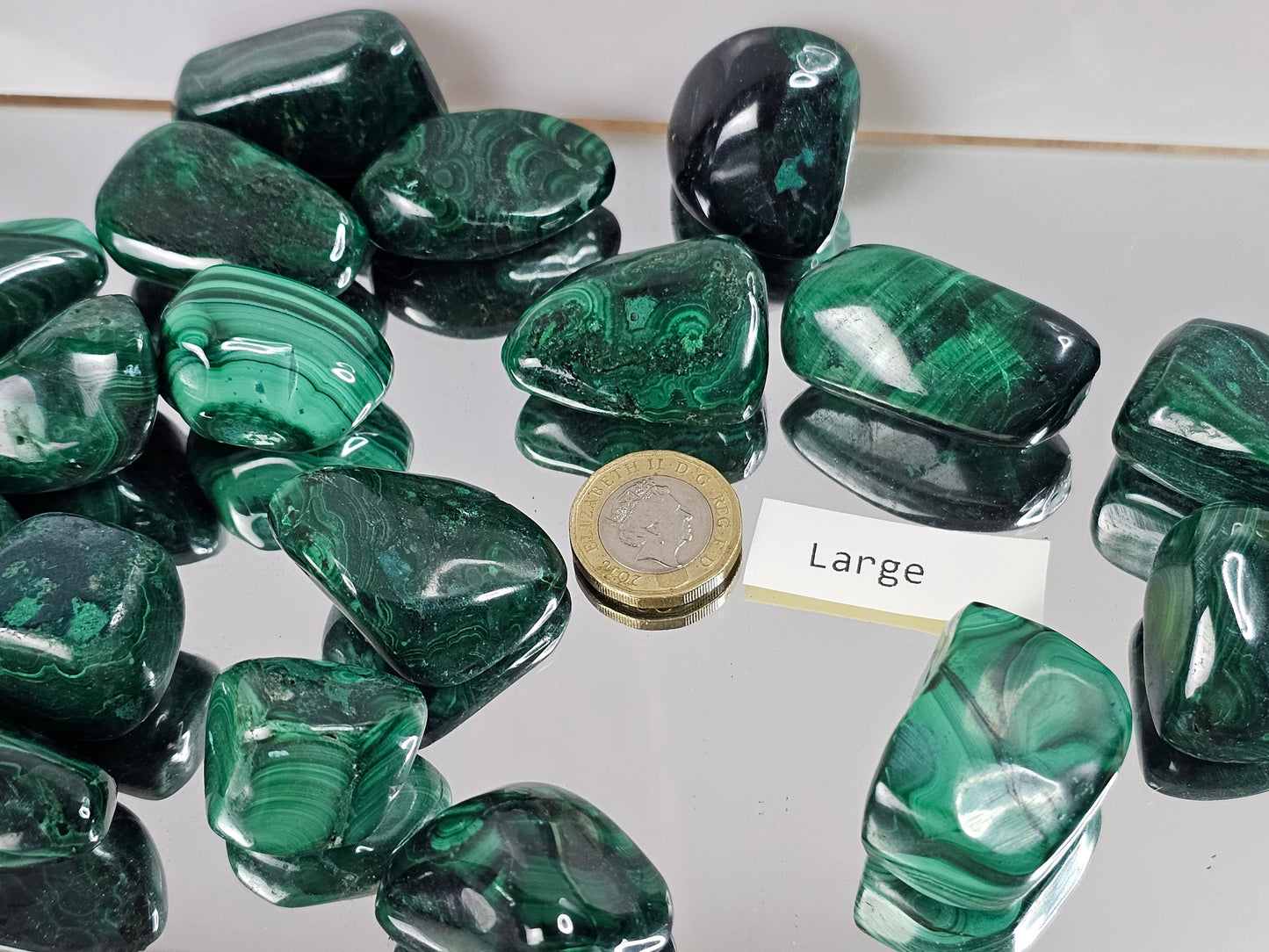 Malachite Crystal Tumblestones Natural