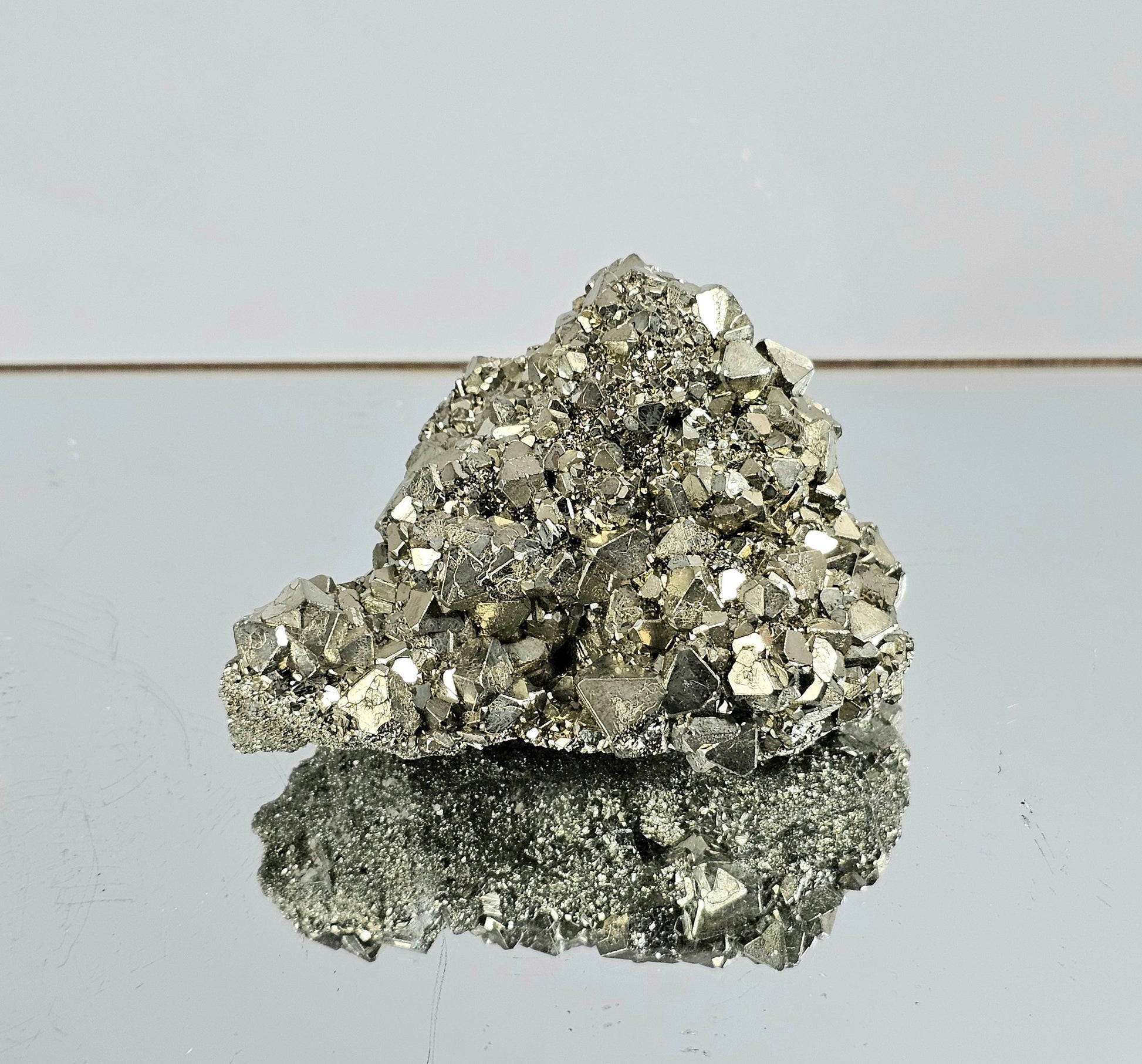 Pyrite Octahedral Crystal Cluster